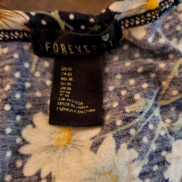 Forever 21 Sunflower Tank Size M - Picture 2 of 2